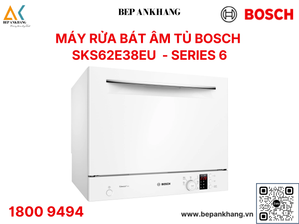 Máy rửa chén độc lập mini Bosch SKS62E38EU - Made in Spain 
